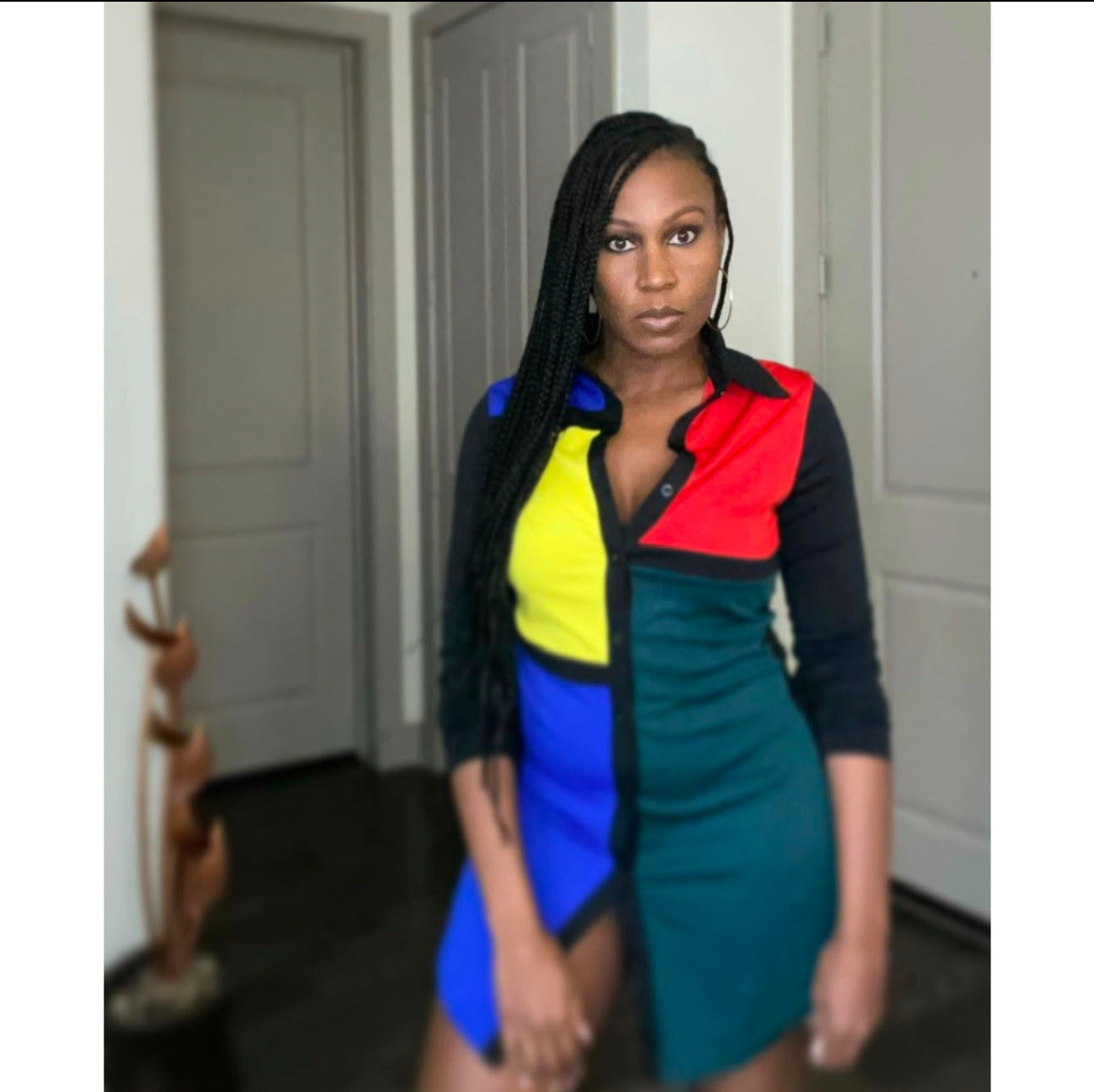 In Living Color Block Shirt/Dress